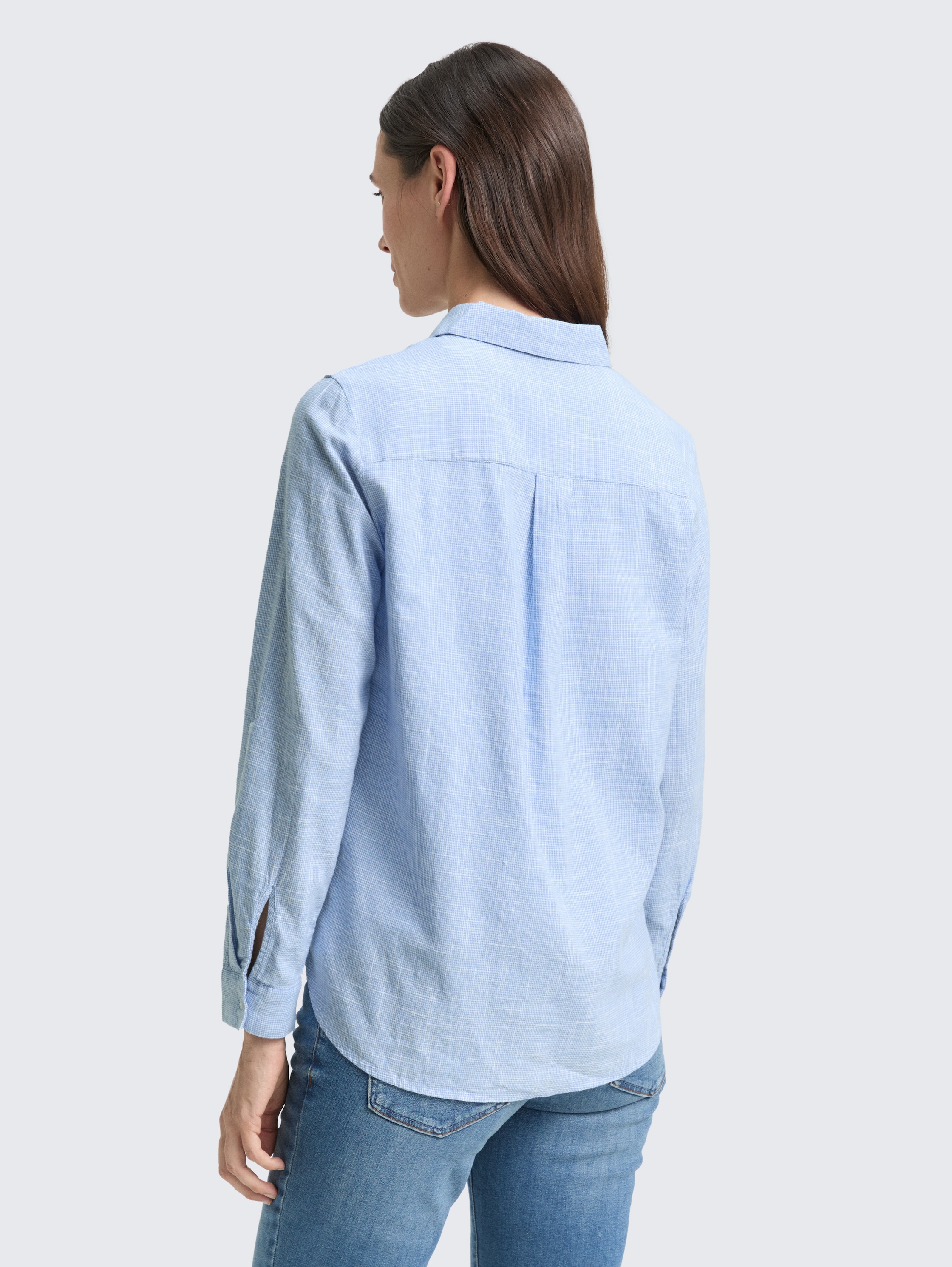 Bluse mit Brusttaschen - dreamy_blue - 
