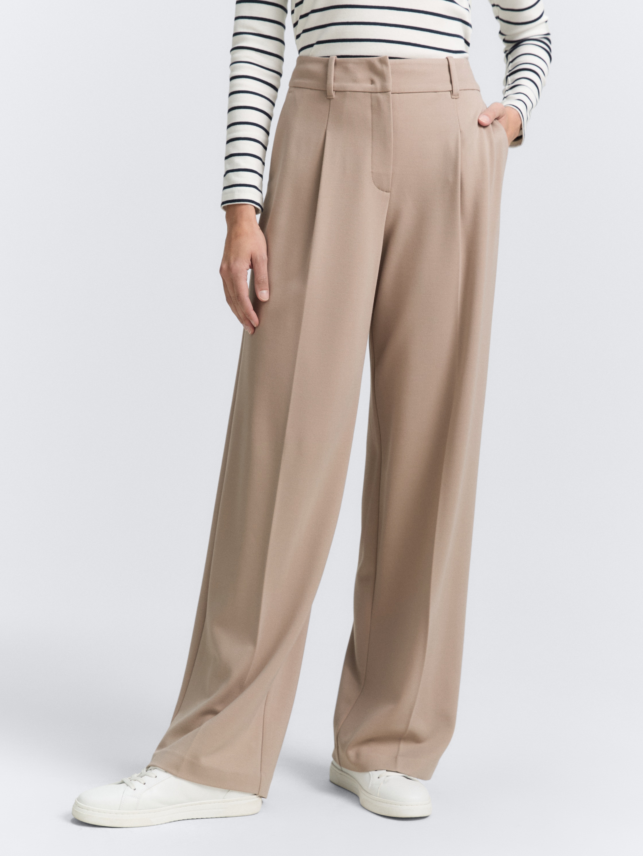 TTLEA Wide Leg Hose - soft_taupe_grey - 
